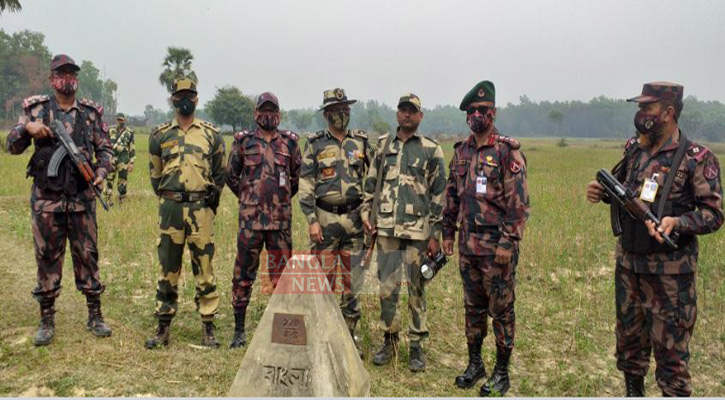 মদ্যপ বিএসএফ সদস্য সীমান্ত পেরিয়ে বাংলাদেশে, পতাকা বৈঠকে ফেরত