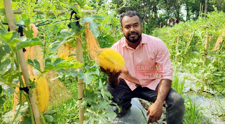 তরমুজ চাষে সফল প্রবাস ফেরত সোহেল