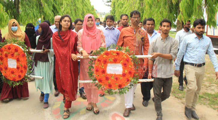 বশেফমুবিপ্রবিতে ঐতিহাসিক মুজিবনগর দিবস উদযাপন 