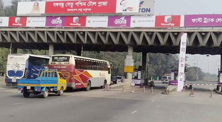 বঙ্গবন্ধু সেতু দিয়ে ৩৩ হাজার ৫৩৯টি যানবাহন পারাপার 