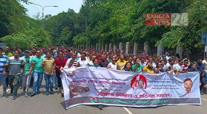 কটূক্তির প্রতিবাদে ঢাবিতে ছাত্রদলের বিক্ষোভ-সমাবেশ