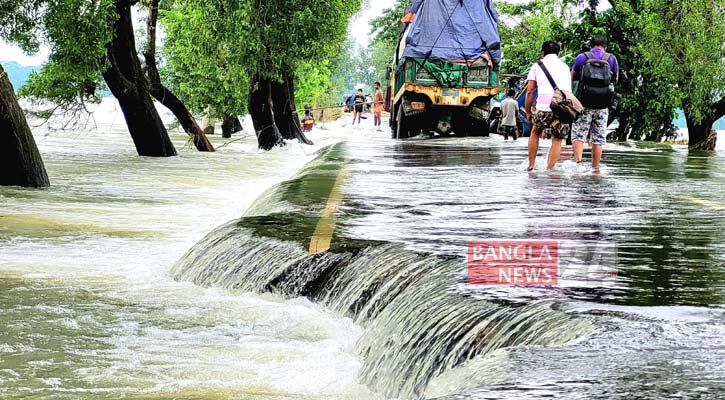 সিলেটে আবারও ঢুকছে বানের পানি