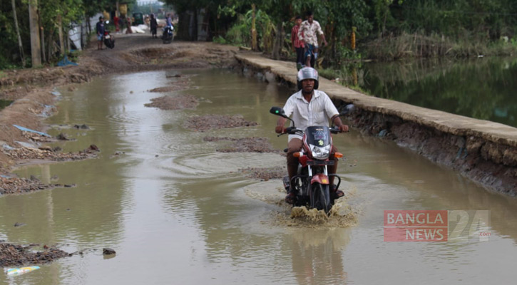 বন্যায় সুনামগঞ্জে সড়কের ক্ষতি ১৮শ’ কোটি টাকা