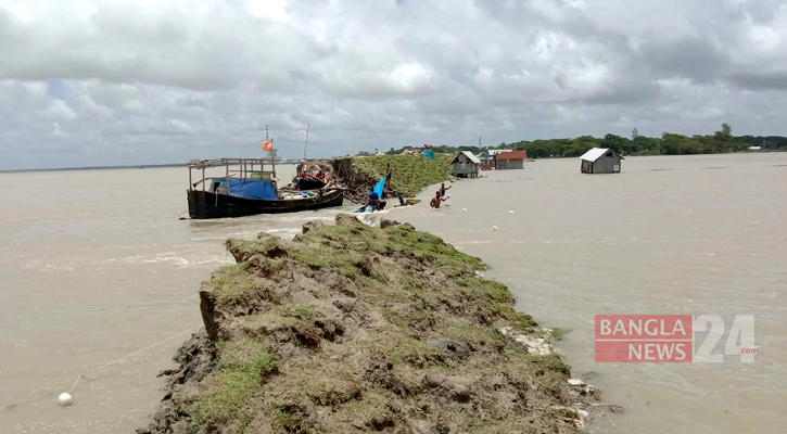 বরগুনায় জোয়ারের পানিতে উপকূলীয় এলাকা প্লাবিত