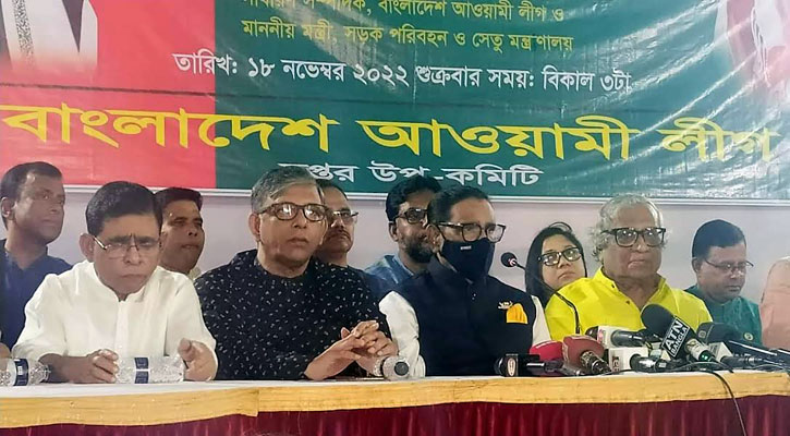 উন্নয়নের শত্রুরা প্রধানমন্ত্রীর নামফলক ভেঙে দিয়েছে: কাদের