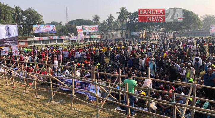 খণ্ড খণ্ড মিছিল নিয়ে সকালেই মাঠে বিএনপি নেতাকর্মীরা