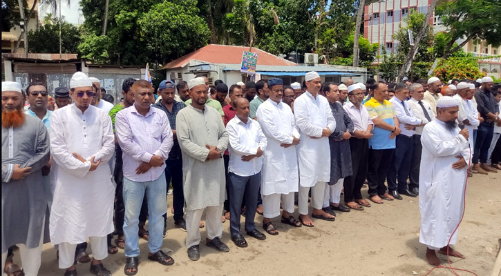 লক্ষ্মীপুরে বিএনপি কর্মী সজীবের গায়েবানা জানাজা