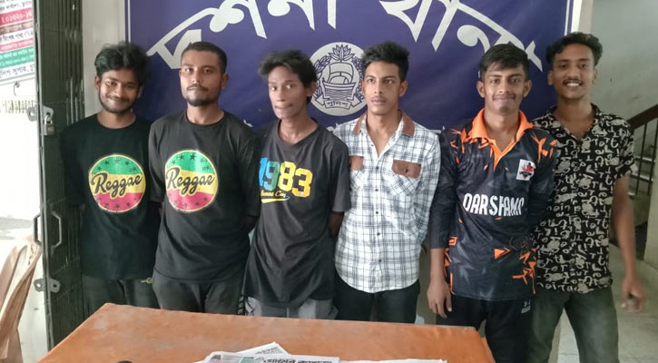 চুয়াডাঙ্গার দর্শনায় যৌথবাহিনীর অভিযানে আটক ৬ 